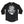 ROB ZOMBIE 'SKATERBEAST' hockey raglan t-shirt in black heather with black sleeves