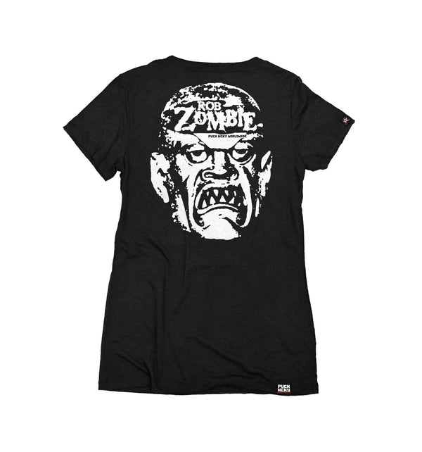 ROB ZOMBIE 'SKATERBEAST' women's short sleeve hockey t-shirt back view