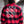 SEETHER 'THE S' hockey flannel in red back view on model