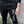 SEETHER 'THE S' hockey jogging pants in black front view on mode;