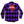 SEETHER 'WASTELAND' hockey flannel in purple plaid back view