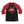 SEETHER 'THE S' hockey raglan t-shirt in black with red sleeves front view