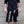 SHINEDOWN ‘ADRENALINE’ fleece hockey shorts in black front view on model