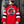SHINEDOWN ‘PLANET ZERO’ deluxe hockey jersey in red, black, and white front view on model