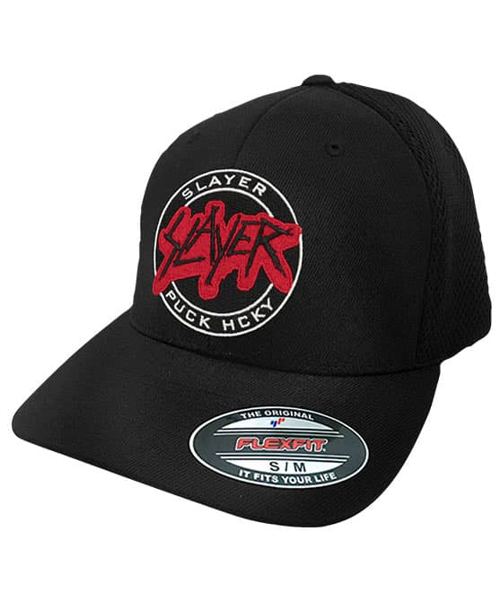 SLAYER 'PUCKIN SLAYER' mesh back hockey cap in black
