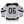WHITECHAPEL 'MARK OF THE SKATE BLADE' hockey jersey in grey, black, and white back view