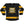 ICE NINE KILLS 'IX' hockey jersey in black and gold front view