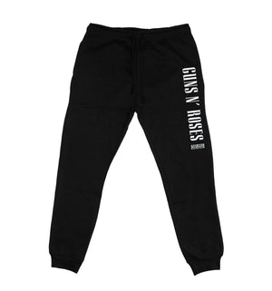 GUNS N' ROSES 'WORLDWIDE' hockey jogging pants in black front view