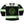 TYPE O NEGATIVE 'LIFE IS KILLING ME' hockey jersey in black, white, and lime green front view