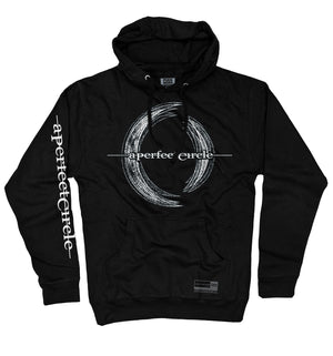 A Perfect Circle 'Multiples' pullover hockey hoodie in black front view