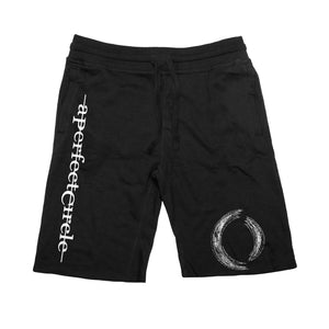 A Perfect Circle 'Multiples' fleece hockey shorts in black