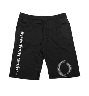 A Perfect Circle 'Multiples' fleece hockey shorts in black