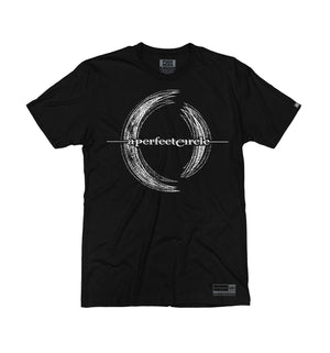 A Perfect Circle 'Multiples' short sleeve hockey t-shirt in black front view