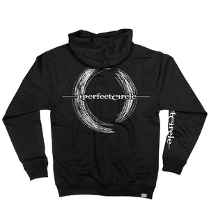A Perfect Circle ‘Multiples’ full zip hockey hoodie in black back view