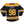 All That Remains 'Puckfire' hockey jersey in black, gold, and white back view