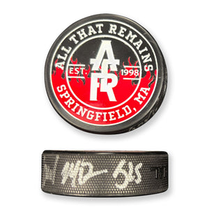 All That Remains 'Puckfire' limited edition hockey puck AUTOGRAPHED