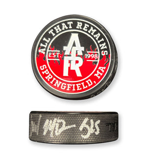 All That Remains 'Puckfire' limited edition hockey puck AUTOGRAPHED