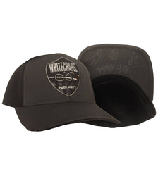 WHITECHAPEL 'PUCKIN VENOMOUS' limited edition autographed mesh back hockey cap in iron grey and black