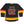 Car Bomb 'Triangles' deluxe hockey jersey in black, red, and gold back view