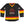 Car Bomb 'Triangles' deluxe hockey jersey in black, red, and gold front view