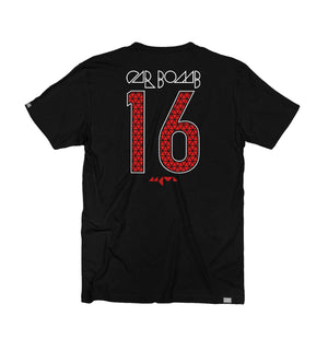 Car Bomb Meta' short sleeve t-shirt in black back view