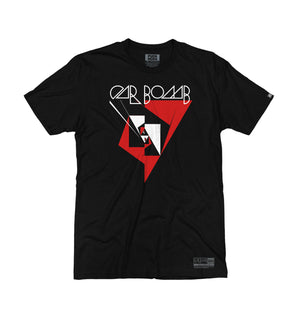 Car Bomb Meta' short sleeve t-shirt in black front view
