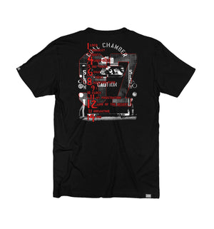 COAL CHAMBER 'ICE CREAM TRUCK' short sleeve hockey t-shirt in black back view