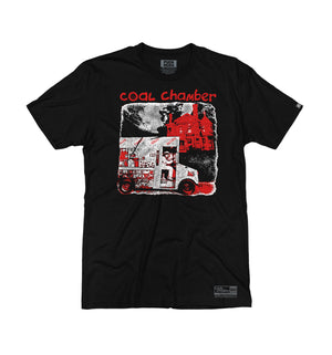 COAL CHAMBER 'ICE CREAM TRUCK' short sleeve hockey t-shirt in black front view