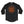 COAL CHAMBER 'LOCO' hockey raglan in graphite heather with black sleeves and orange print front view