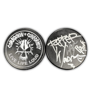 Corrosion of Conformity 'Skull' limited edition hockey puck AUTOGRAPHED