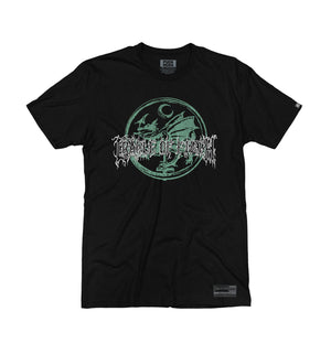 CRADLE OF FILTH 'DRAGON' short sleeve hockey t-shirt in black front view