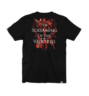 CRADLE OF FILTH 'VALKYRIES' short sleeve hockey t-shirt in black back view