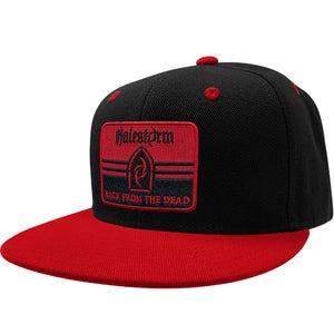 HALESTORM 'BACK FROM THE DEAD' snapback hockey cap in black with red brim