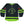 DEVILDRIVER 'CIRLCE' hockey jersey in black and neon green front view