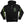DEVILDRIVER 'CIRCLE' full zip hockey hoodie in black front view