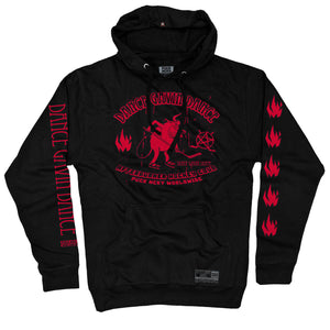 Dance Gavin Dance 'Afterburner' pullover hockey hoodie in black front view