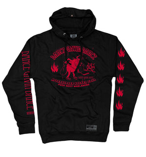Dance Gavin Dance 'Afterburner' pullover hockey hoodie in black front view