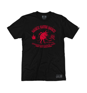 DANCE GAVIN DANCE ‘AFTERBURNER’ short sleeve hockey t-shirt in black