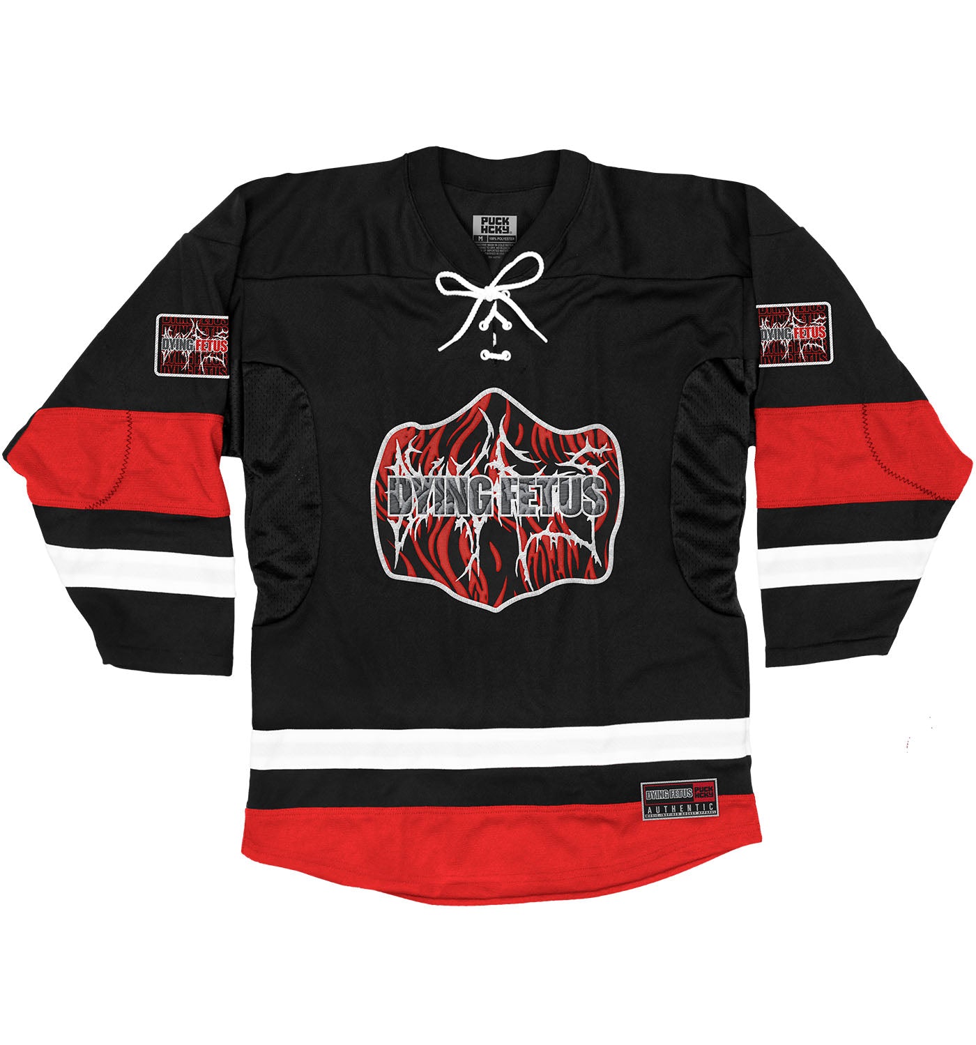 Dying Fetus 'Double Logo' Deluxe Hockey Jersey – PUCK HCKY