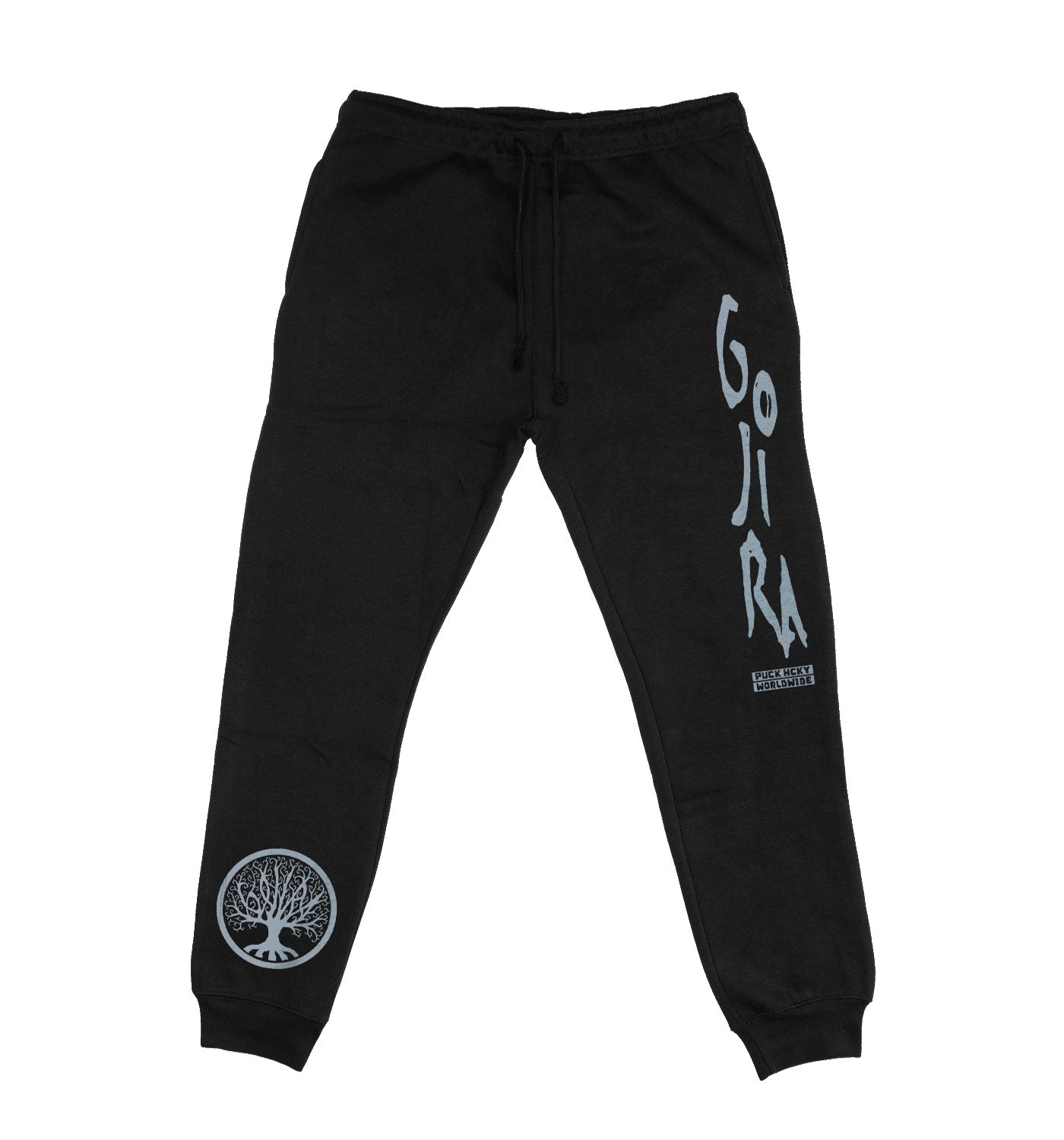 GOJIRA 'FROM THE TREES' hockey jogging pants in black front view
