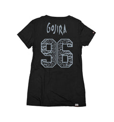 GOJIRA 'FROM THE TREES' women's short sleeve hockey t-shirt in black back view