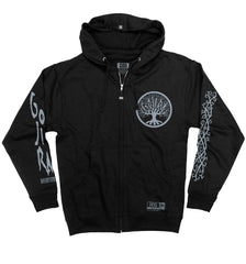 GOJIRA 'FROM THE TREES' full zip hockey hoodie in black front view