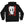 ICE NINE KILLS 'SILENCE' laced pullover hockey hoodie in black with red and white hockey laces back view