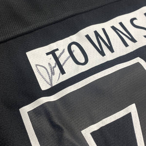 DEVIN TOWNSEND 'THE HEVY-EST DEVY' limited edition, signed hockey jersey in black and white back view close up