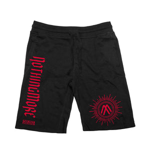 NOTHING MORE 'NEVERLAND' fleece hockey shorts in black