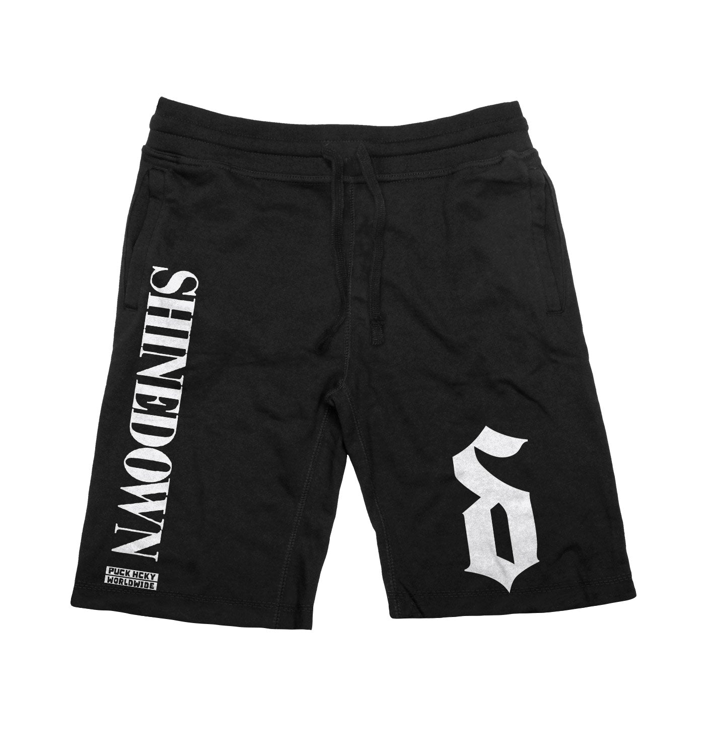 SHINEDOWN ‘ADRENALINE’ fleece hockey shorts in black