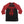 Mastodon ‘Bonethrower’ hockey raglan t-shirt in black with red sleeves front view