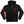MASTODON 'BONETHROWER' full zip hockey hoodie in black front view