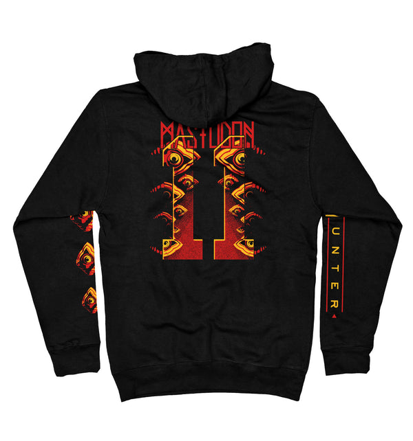 Mastodon 'The Hunter' pullover hoodie in black back view