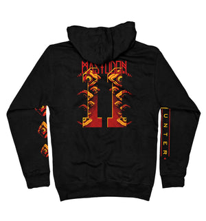 Mastodon 'The Hunter' pullover hoodie in black back view